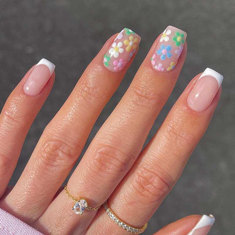 Floral Lace-Press on Manicure-Outlined