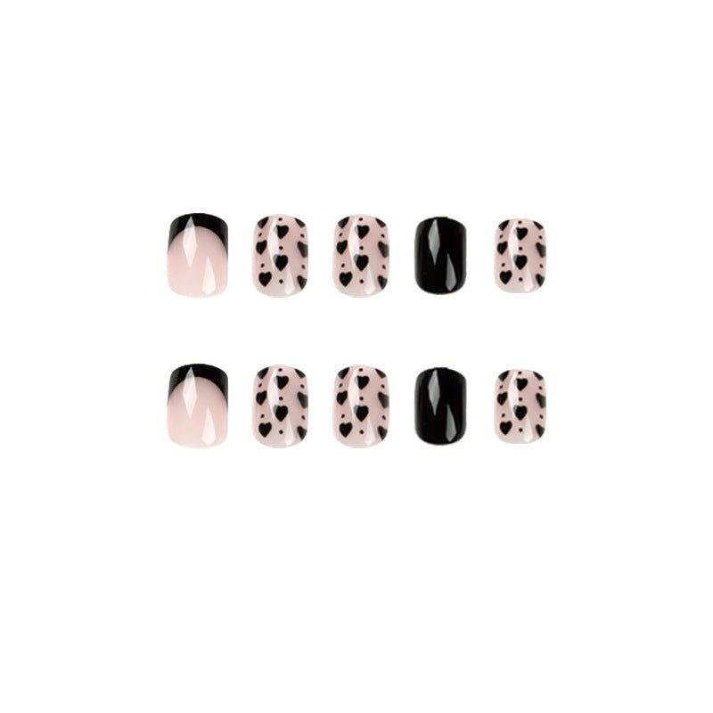 Inky Hearts - Press On Nails