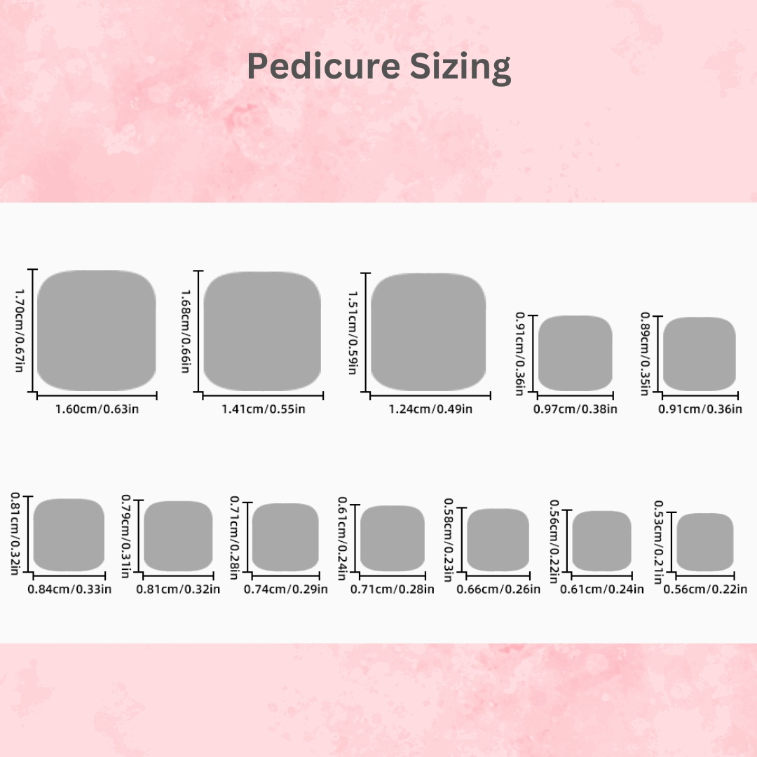 Jelly Delight-Press on Pedicure-Outlined