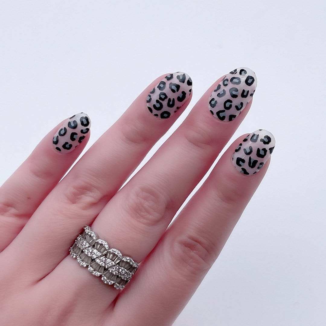Leopard Kiss (Transparent)-Adult Nail Wraps-Outlined