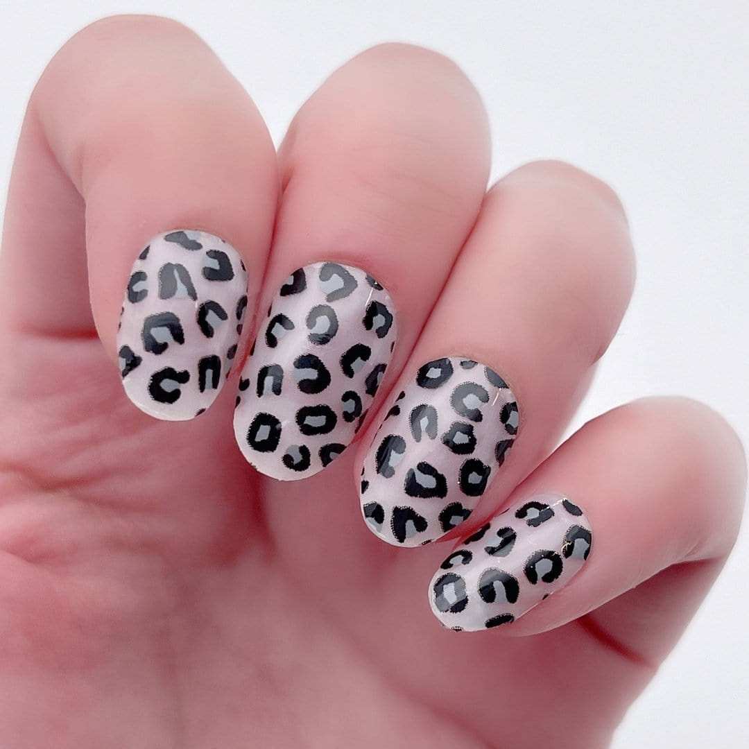 Leopard Kiss (Transparent)-Adult Nail Wraps-Outlined