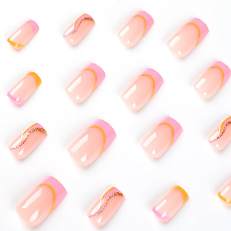 Neon Dreams-Press on Manicure-Outlined