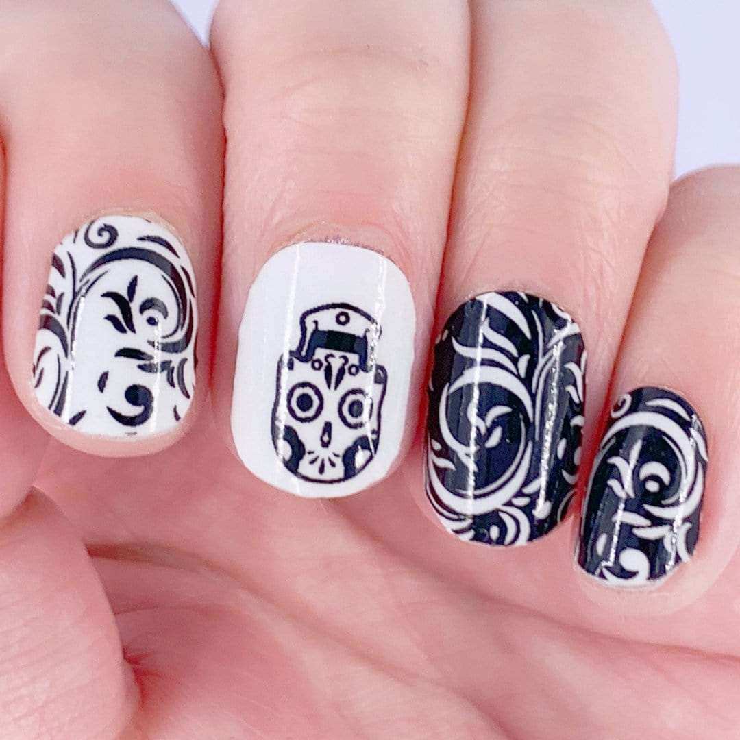 Oh-So Cool (Glow in the Dark)-Adult Nail Wraps-Outlined