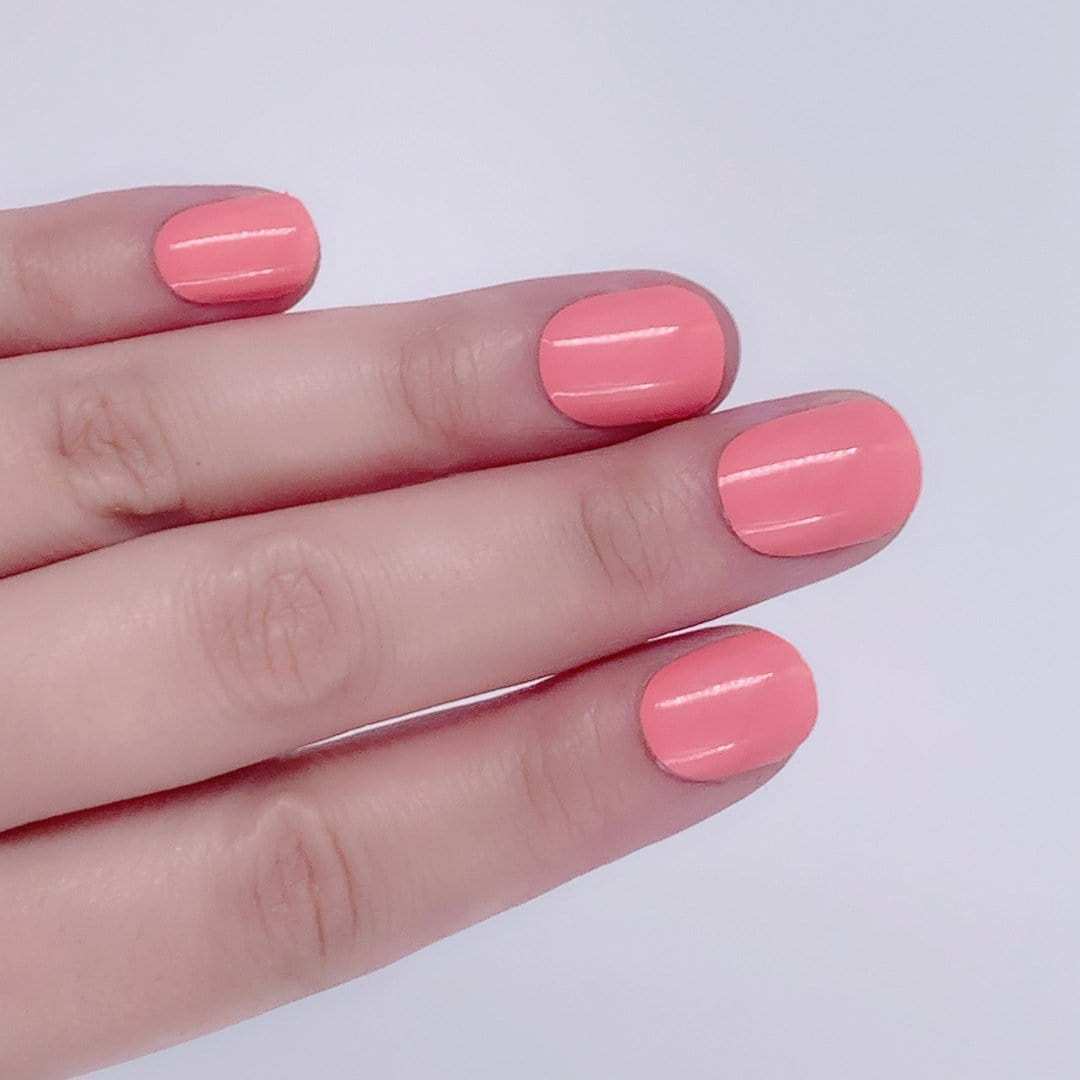 Peach Side-Adult Nail Wraps-Outlined
