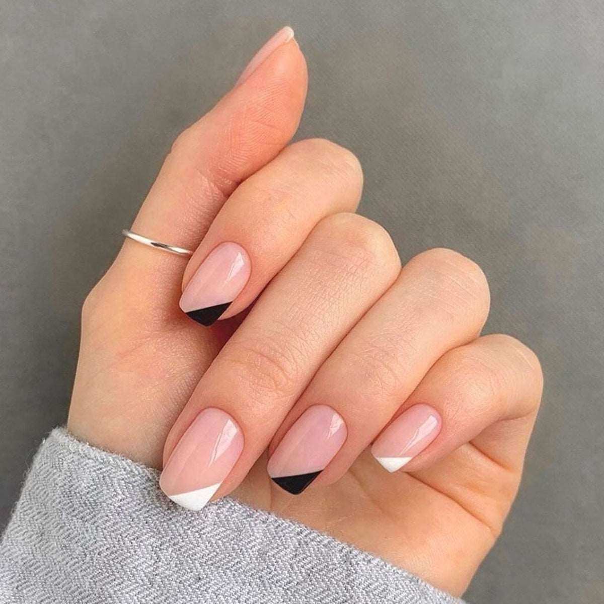 Piano Key-Press on Manicure-Outlined