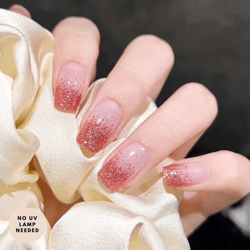 Pink Woman (Transparent)-Gel Nail Strips-Outlined