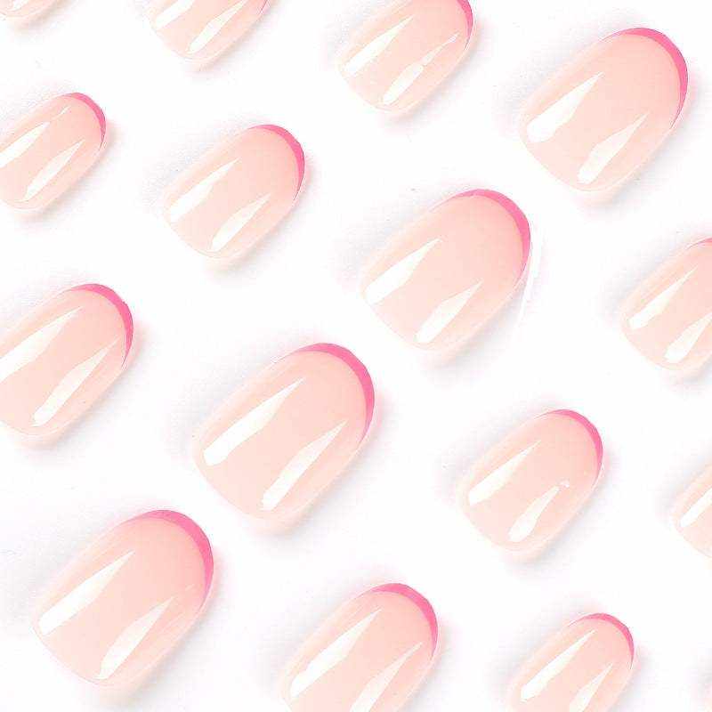 Pretty in Pink-Press on Manicure-Outlined