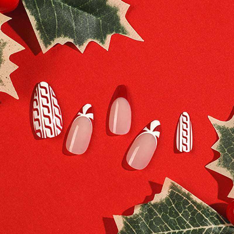 Santa's Helper-Press on Manicure-Outlined