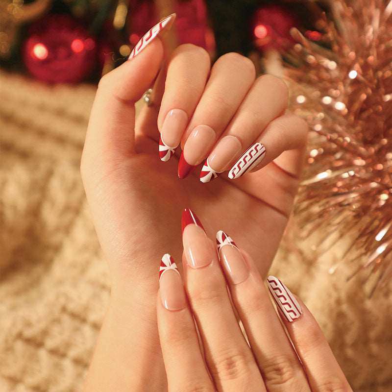 Santa's Helper-Press on Manicure-Outlined