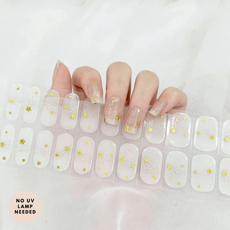 Stellar (Transparent)-Gel Nail Strips-Outlined