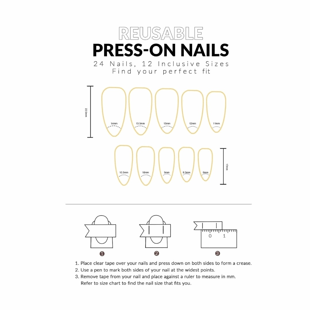 Alpine Meadows-Press on Manicure-Outlined