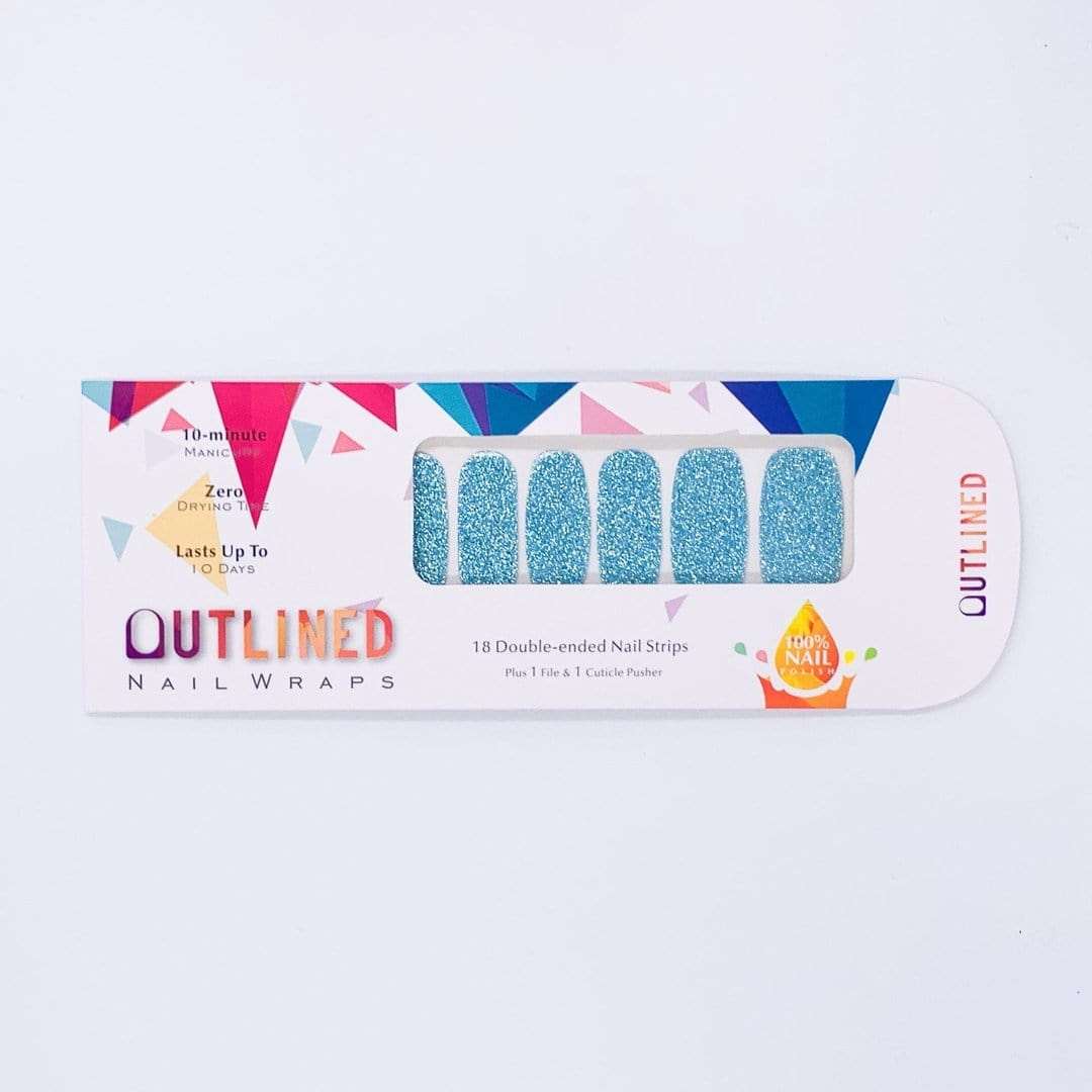 Aquatini-Adult Nail Wraps-Outlined