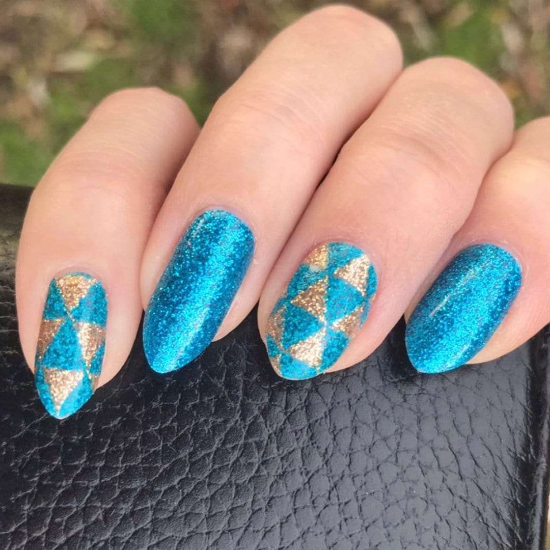 Argyle-Adult Nail Wraps-Outlined