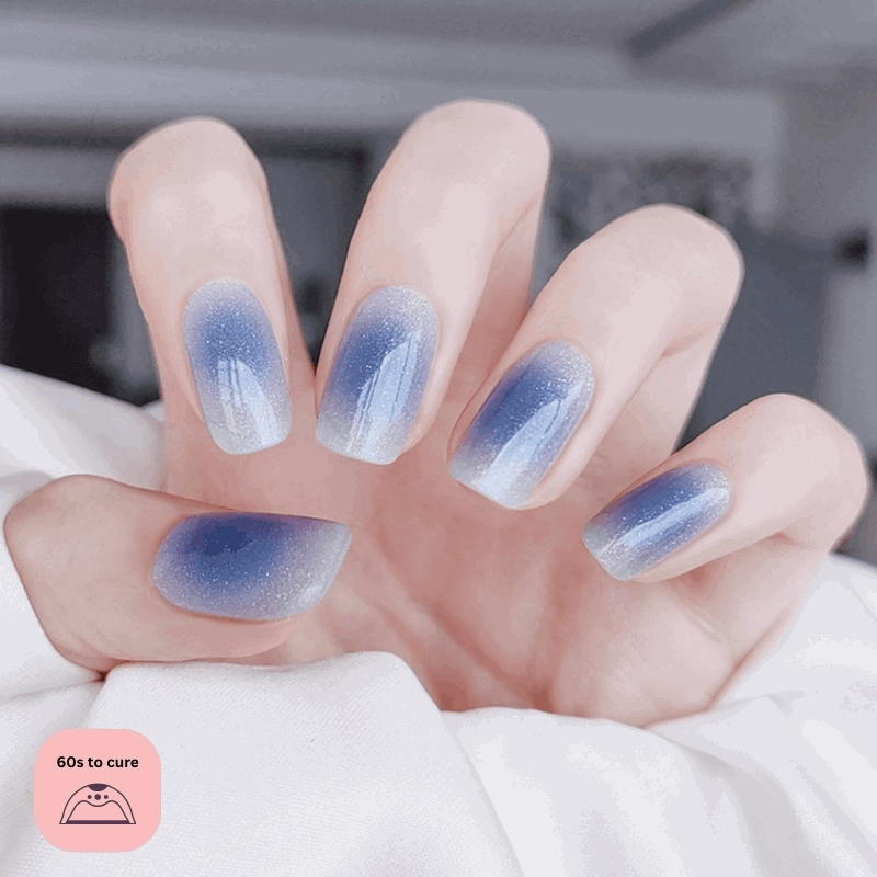 Azure Dreams-Semi Cured Gel Strips-Outlined