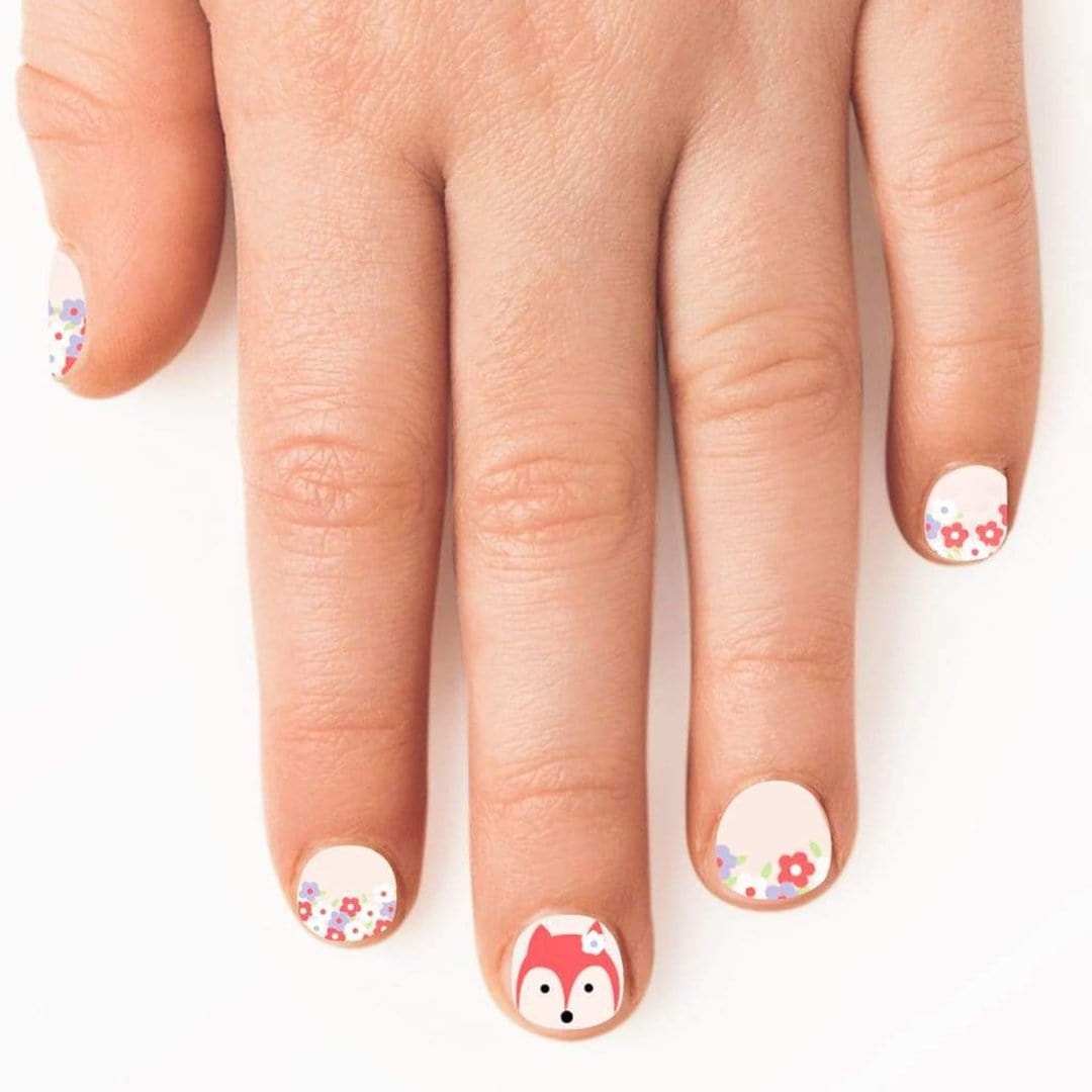 Baby Fox (Kids)-Kids Nail Wraps-Outlined