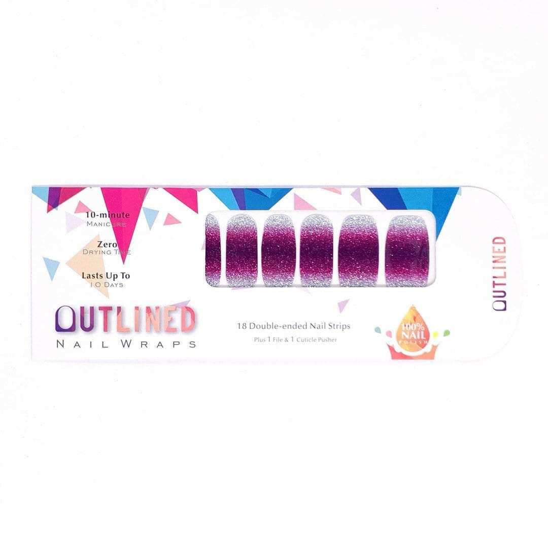 Berry Blend-Adult Nail Wraps-Outlined
