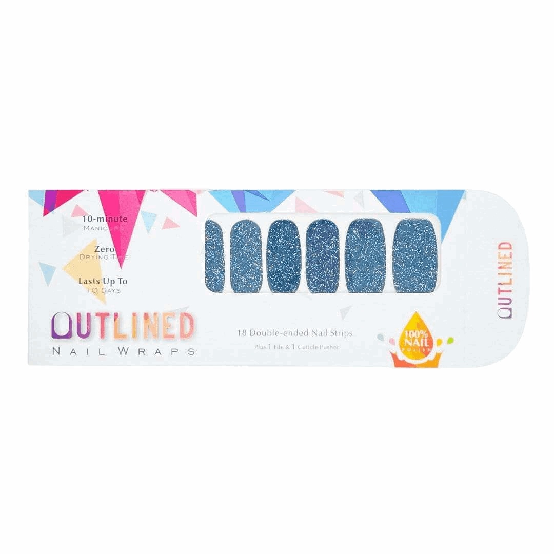 Blue Casa-Adult Nail Wraps-Outlined