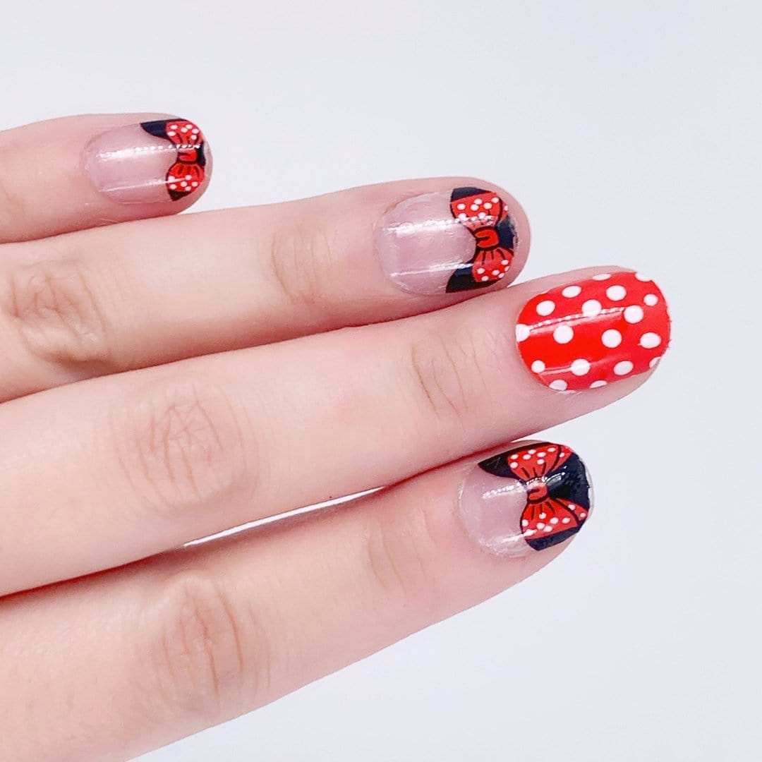 Bowtiful Day-Adult Nail Wraps-Outlined