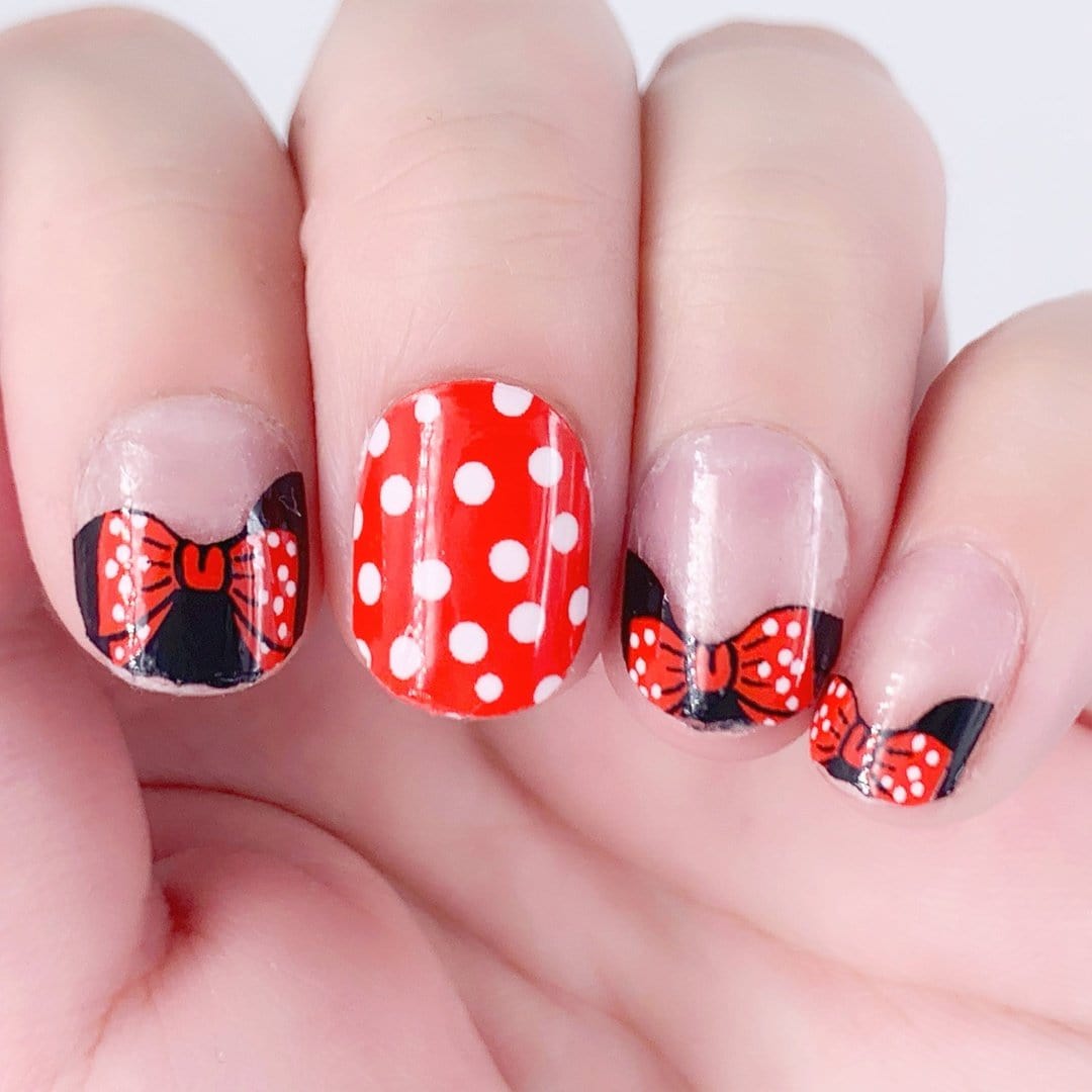 Bowtiful Day-Adult Nail Wraps-Outlined