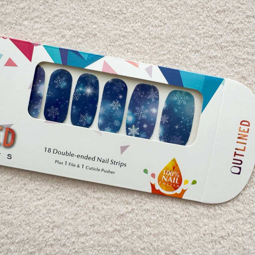 Chilled Cheer-Adult Nail Wraps-Outlined