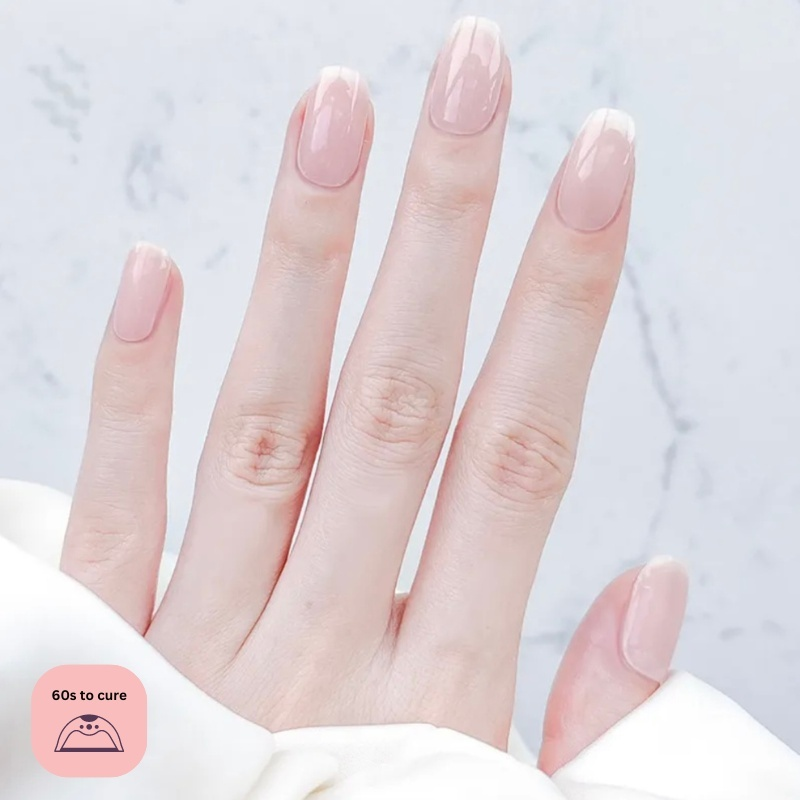 Cloud Clarity - Outlined Semi Cured Gel Nail Strips