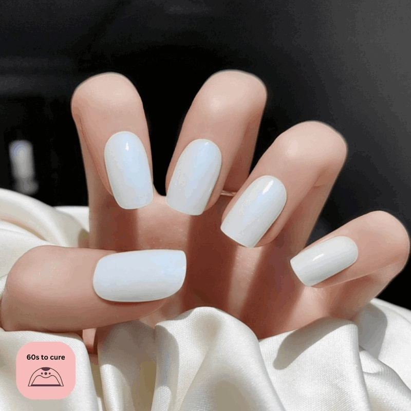 Cloud White-Semi Cured Gel Strips-Outlined