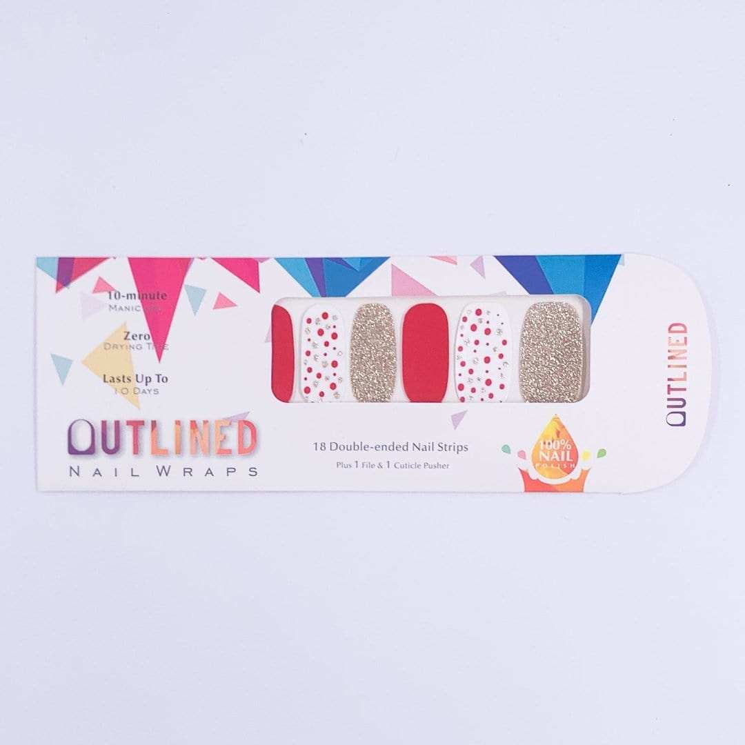 Come to the Party-Adult Nail Wraps-Outlined