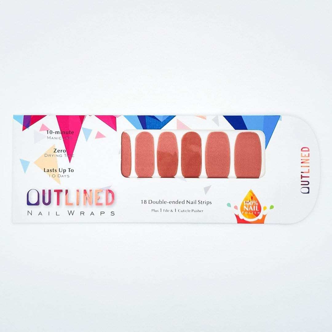 Copper Top-Adult Nail Wraps-Outlined