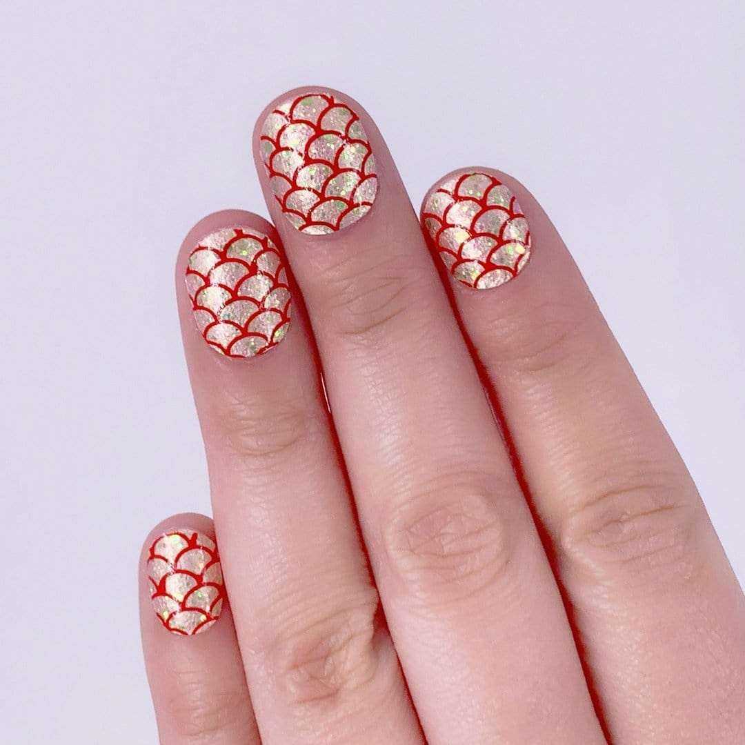 Coral Connection-Adult Nail Wraps-Outlined