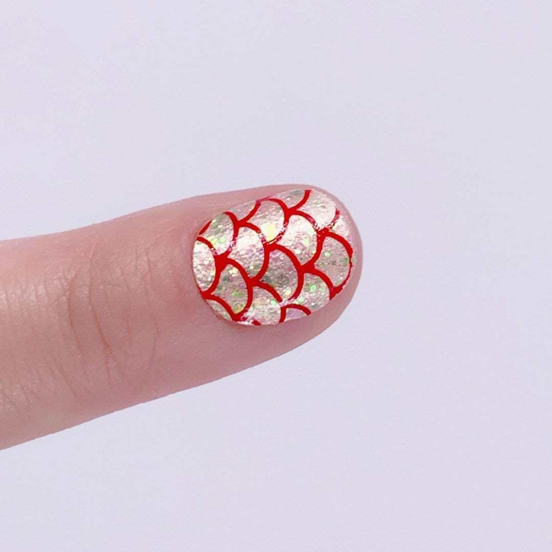 Coral Connection-Adult Nail Wraps-Outlined