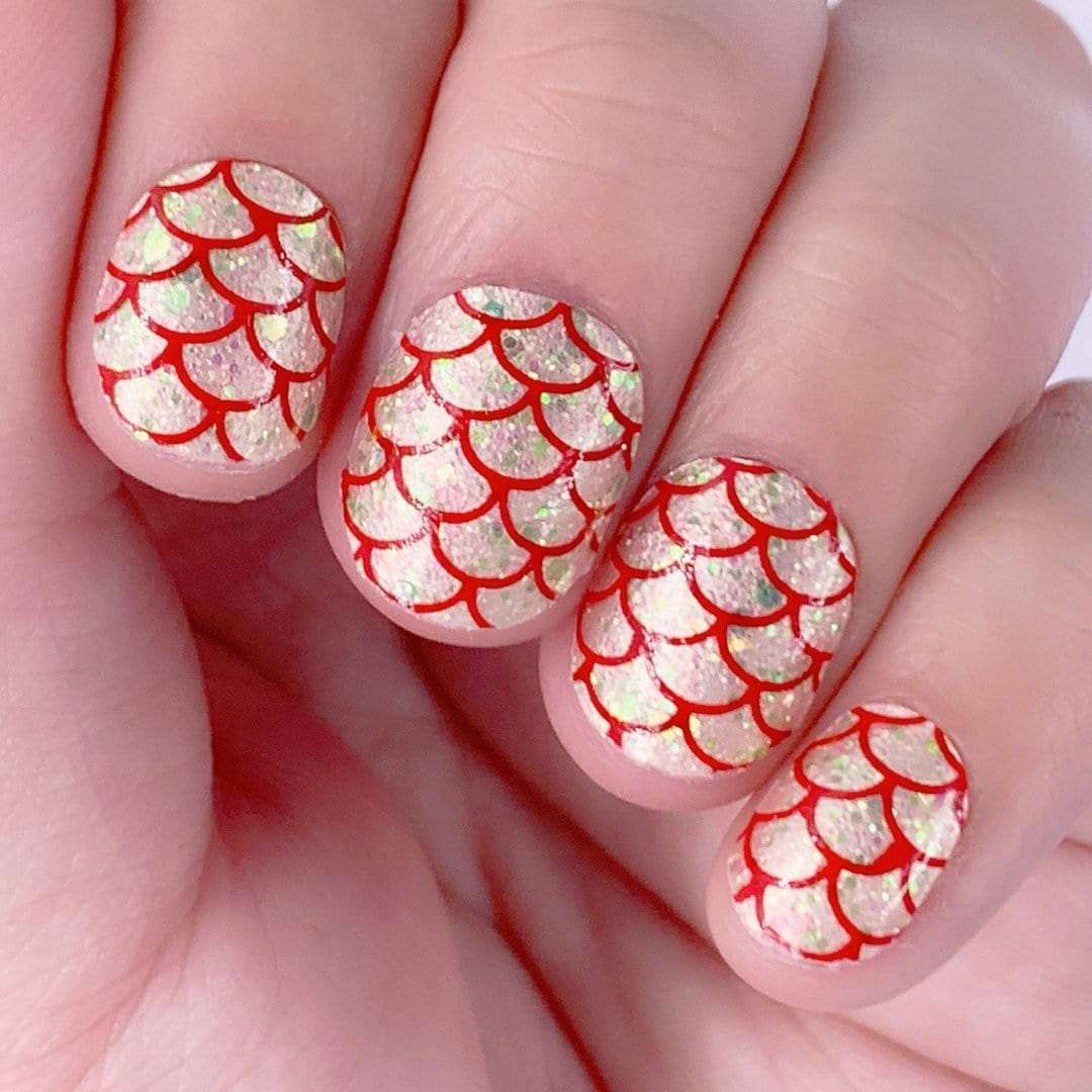 Coral Connection-Adult Nail Wraps-Outlined