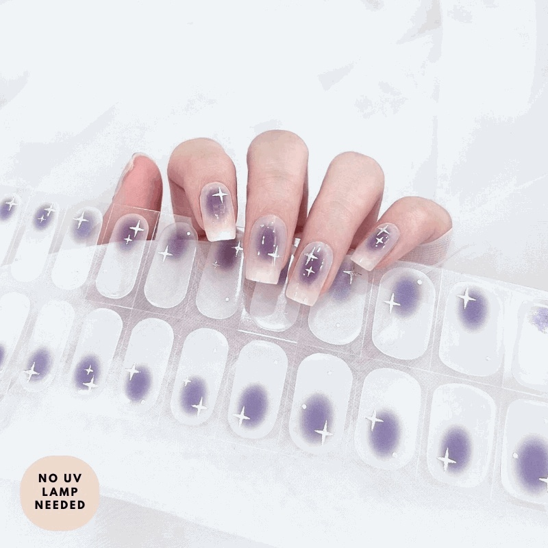 Cosmic Charm (Transparent)-Gel Nail Strips-Outlined