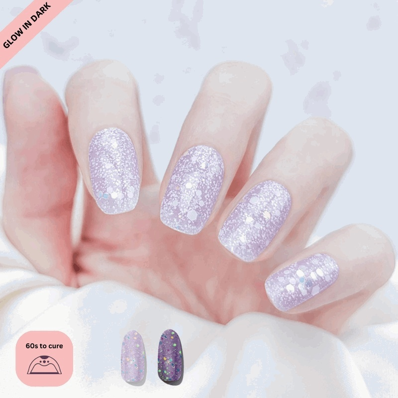 Cosmic Glitter-Semi Cured Gel Strips-Outlined
