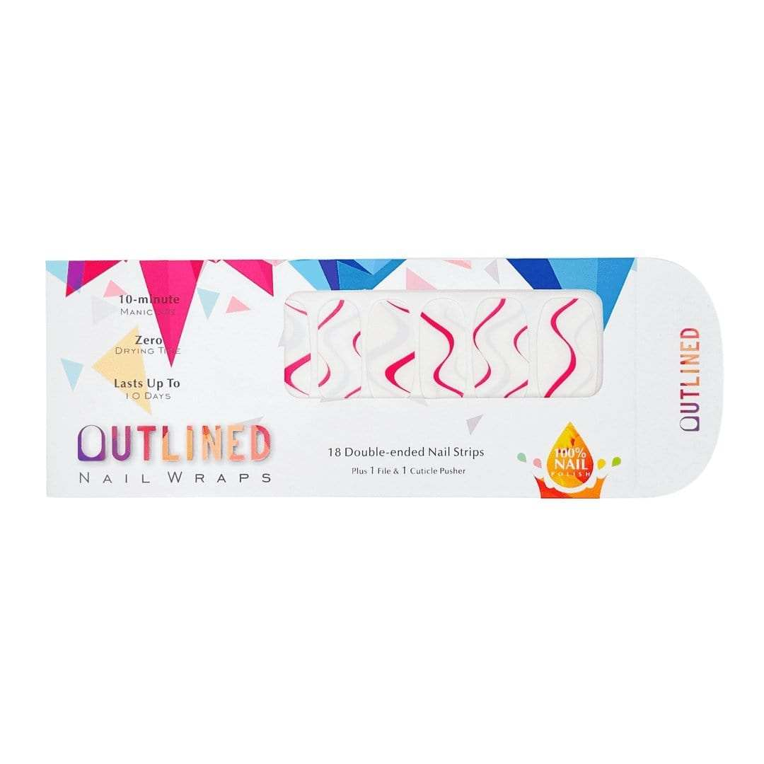 Cross My Heart-Adult Nail Wraps-Outlined