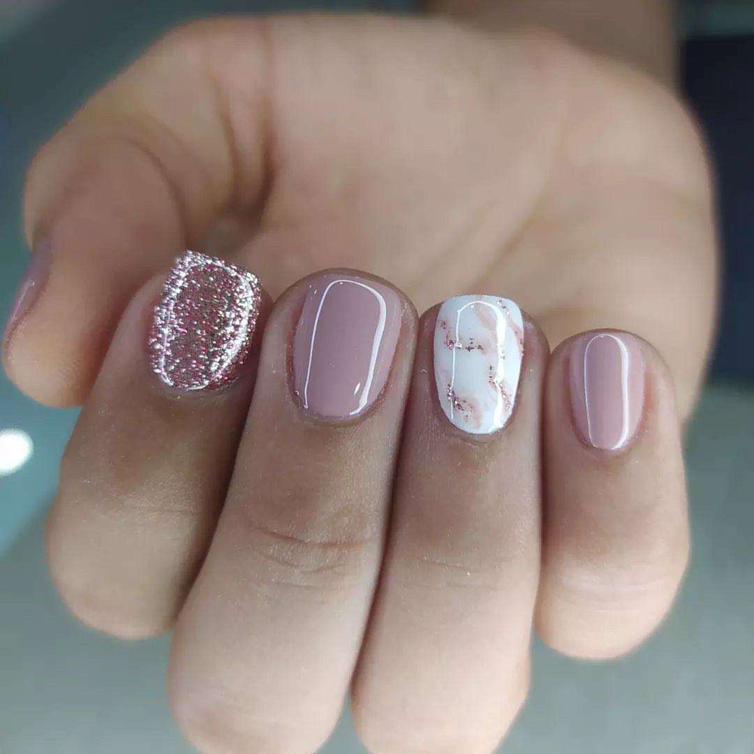 Dreamy Pink Marble - Press On Nails