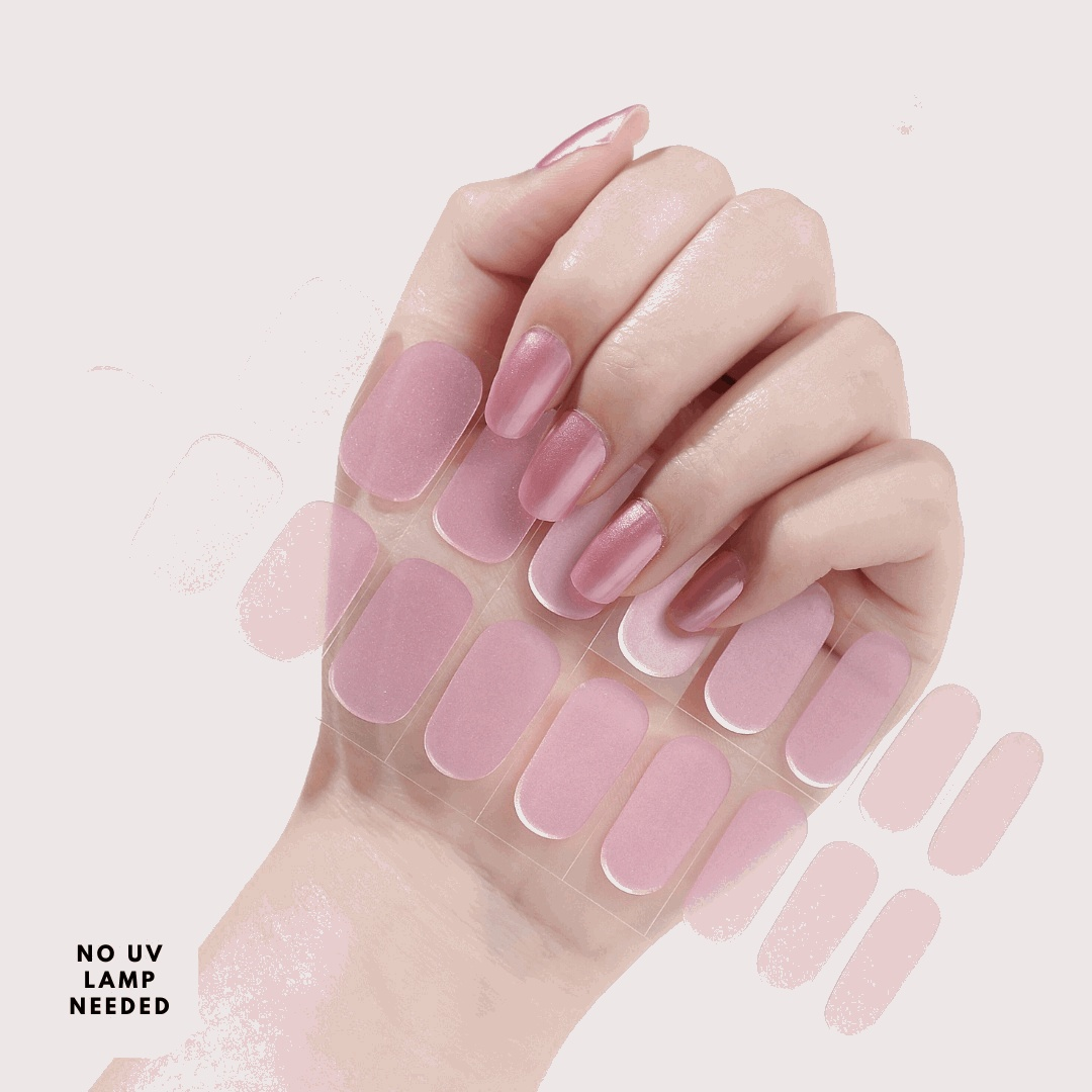 Ellen Blush-Gel Nail Strips-Outlined