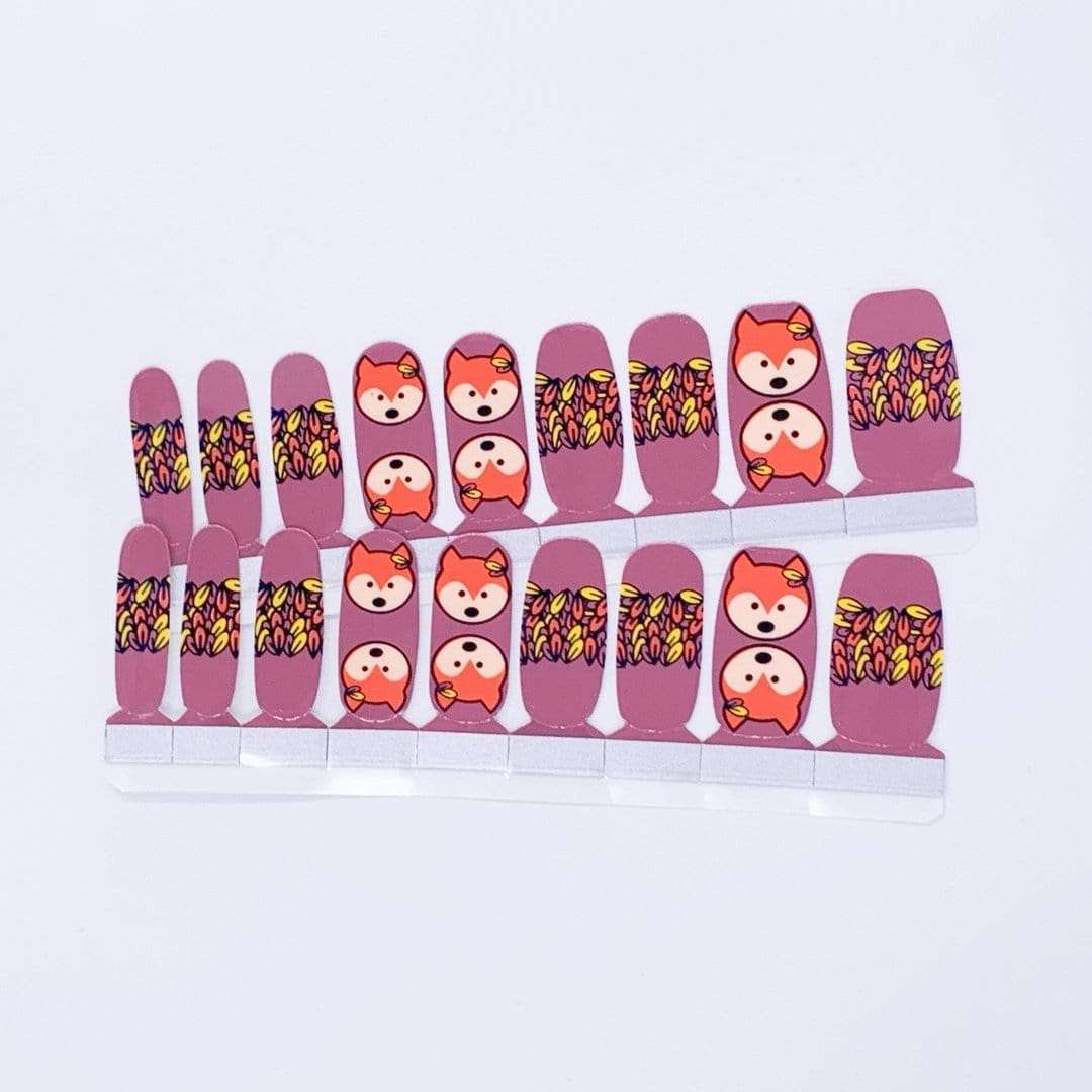 Faux Fox-Adult Nail Wraps-Outlined