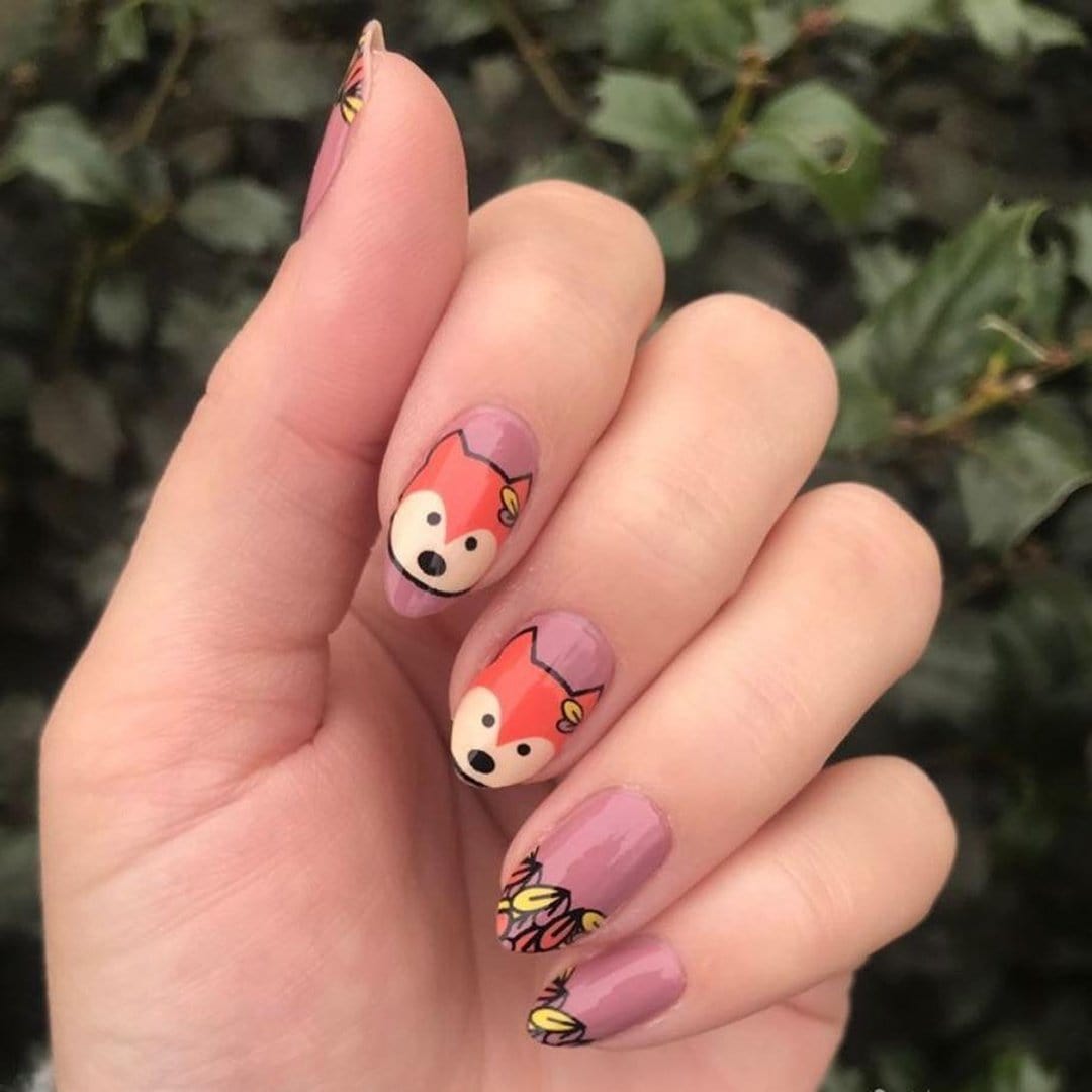 Faux Fox-Adult Nail Wraps-Outlined