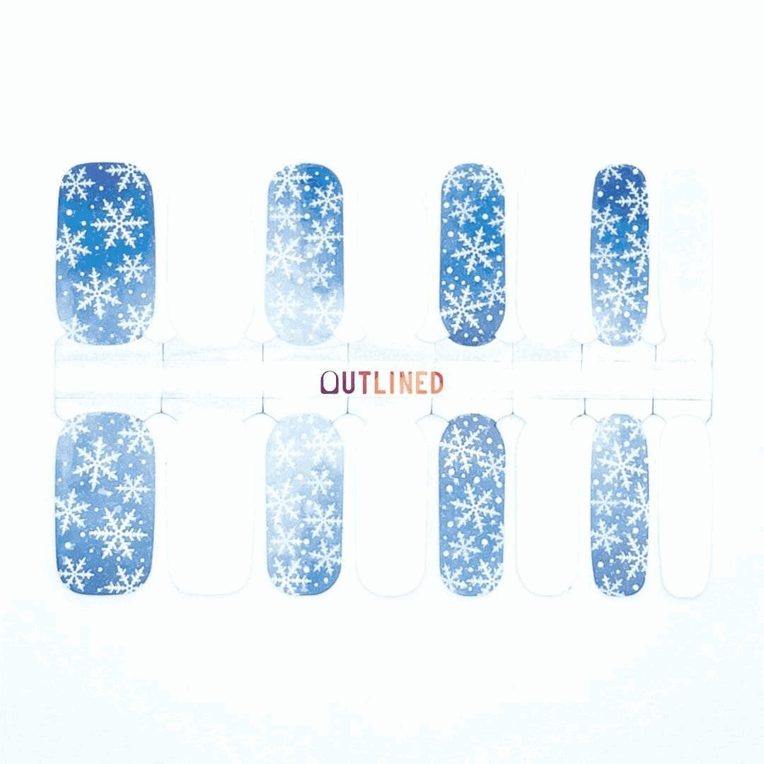 Frozen-Adult Nail Wraps-Outlined