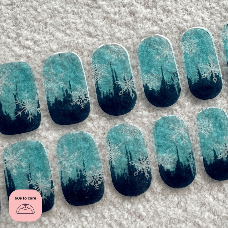 Frozen Fairytale-Semi Cured Gel Strips-Outlined