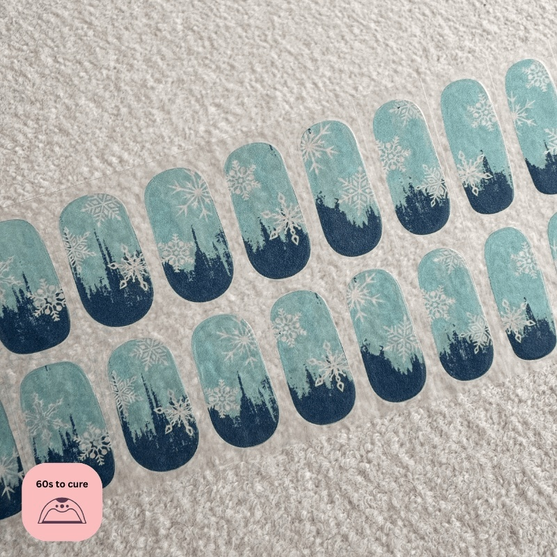 Frozen Fairytale-Semi Cured Gel Strips-Outlined