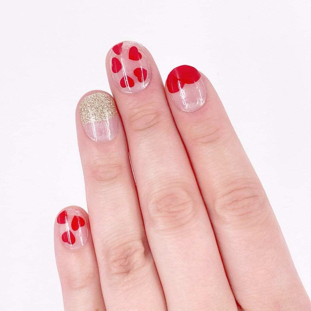 Heart Aplenty-Adult Nail Wraps-Outlined