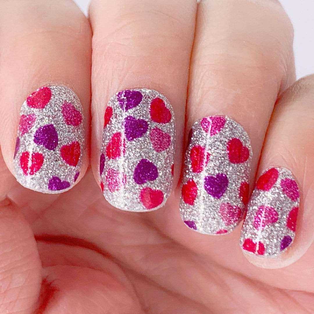 Heart to Heart-Adult Nail Wraps-Outlined
