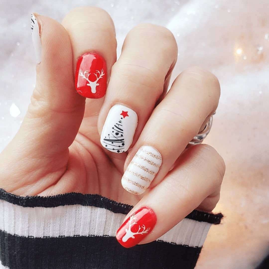 Holiday Cheer-Adult Nail Wraps-Outlined