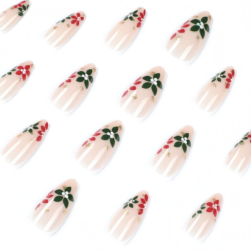 Holiday Garland-Press on Manicure-Outlined