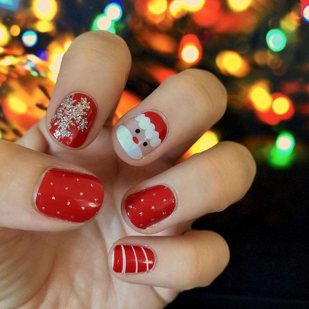 Holiday Wishes-Adult Nail Wraps-Outlined