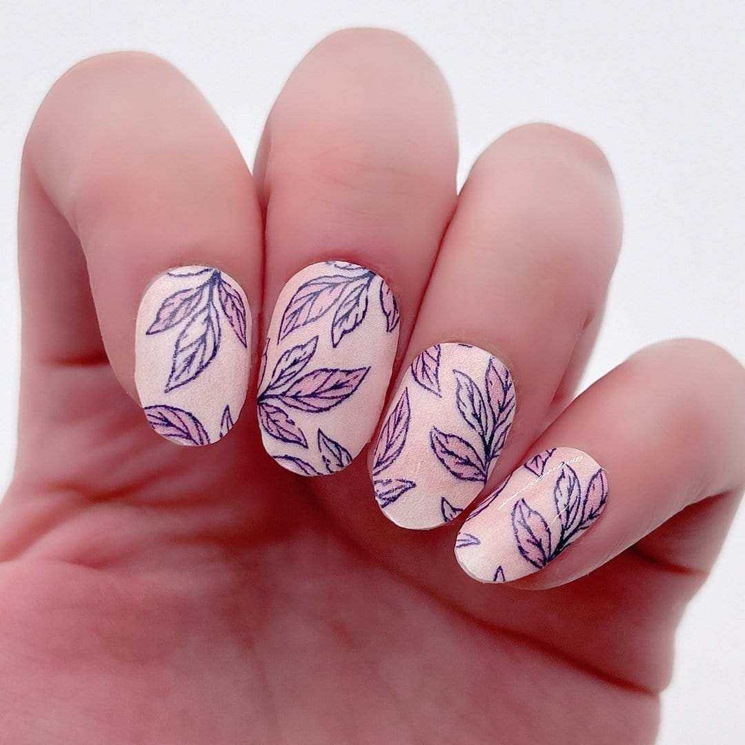 In Bloom-Adult Nail Wraps-Outlined