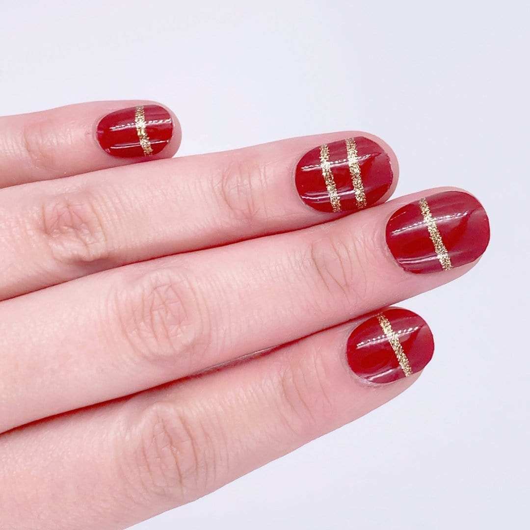 In Line-Adult Nail Wraps-Outlined