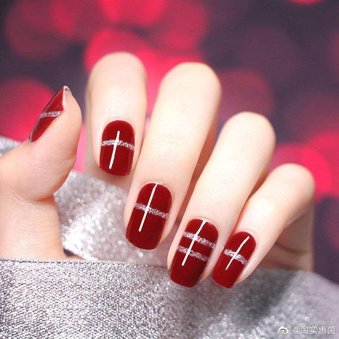 In Line-Adult Nail Wraps-Outlined