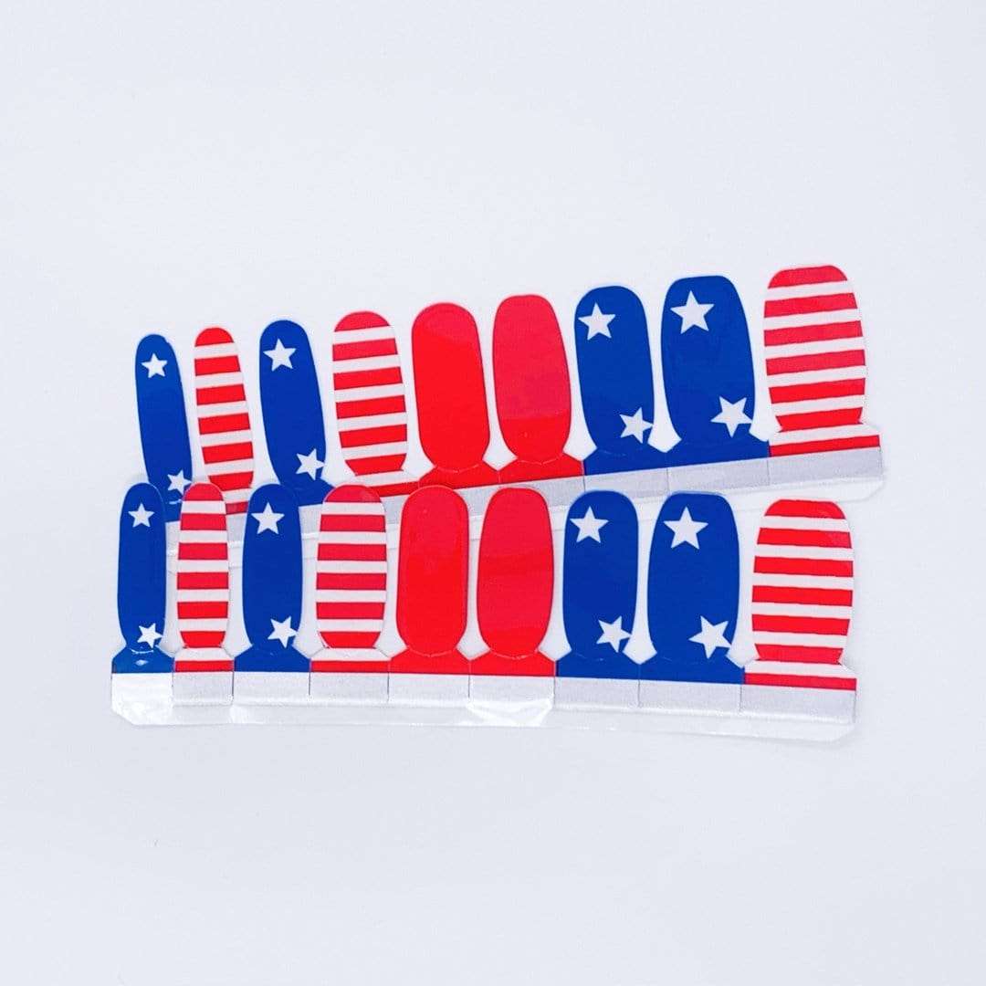 Independence Day-Adult Nail Wraps-Outlined